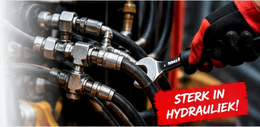 Hydraulische slangen en koppelingen met sleutel